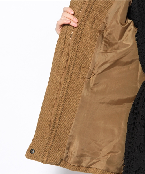 ROSE BUD(ローズバッド)の「S-LC-12202 HOODED DUFFLE COAT(ダッフルコート・レディース・キャメル・ONE SIZE)」の5枚目の写真