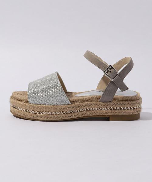 ODETTE E ODILE（オデットエオディール）の「OFC チェーンジュート サンダル30（サンダル・レディース・ゴールド/シルバー/ブラック・35/37/36）」の4枚目の写真