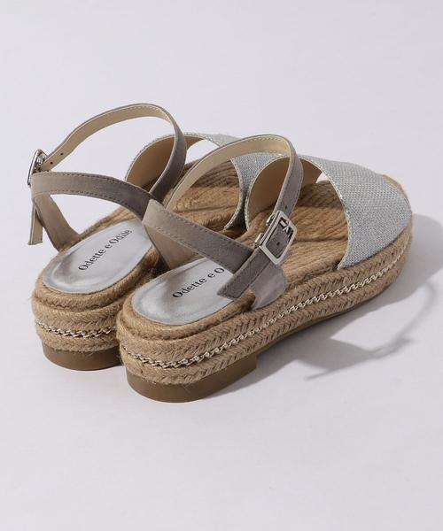 ODETTE E ODILE（オデットエオディール）の「OFC チェーンジュート サンダル30（サンダル・レディース・ゴールド/シルバー/ブラック・35/37/36）」の5枚目の写真