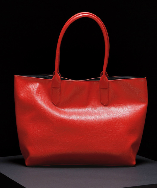MONO-MART(モノマート)の「Basic Neoleather Big ToteBag(トートバッグ)」|レッド
