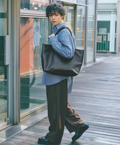 Basic Neoleather Big ToteBag MONO-MART│MONO-MART [モノマート Basic Neoleather Big ToteBag MONO-MART│MONO-MART [モノマート