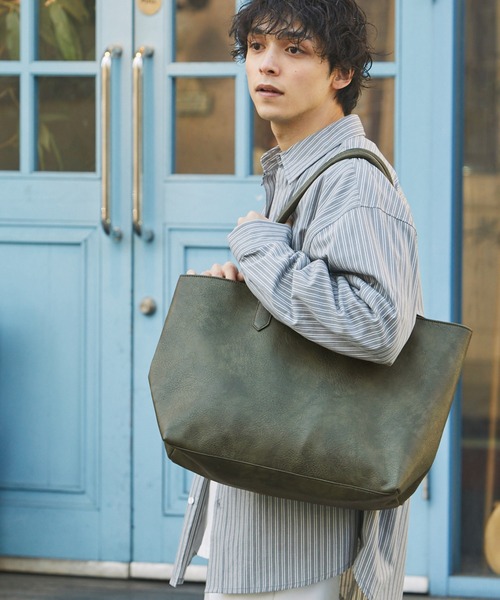 Basic Neoleather Big ToteBag MONO-MART│MONO-MART [モノマート 