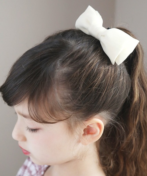 Catherine Cottage（キャサリンコテージ）の「シフォンリボンヘアゴム（ヘアゴム・キッズ・ホワイト/ブラック/ネイビー/レッド/サックスブルー/ピンク/ブルー/ミント/ライラック・FREE）」の18枚目の写真