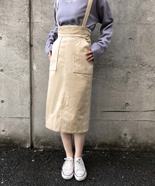 One After Another Nice Claup ワンアフターアナザーナイスクラップ の サス付きタイトミディスカート スカート Wear