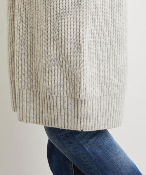 green label relaxing（グリーンレーベルリラクシング）の「SC ハミルトン アゼ ボトルネック ニットワンピース ◆（ワンピース・レディース・ライトグレー/ネイビー/レッド・FREE）」の5枚目の写真