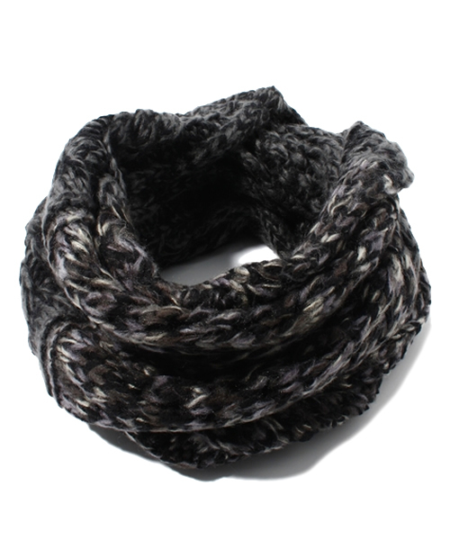 CIAOPANIC（チャオパニック）の「【Ciaopanic】　MIX編みスヌード（ストール/ショール・レディース・ブラック/グレー/レッド/ブラウン・FREE）」の9枚目の写真