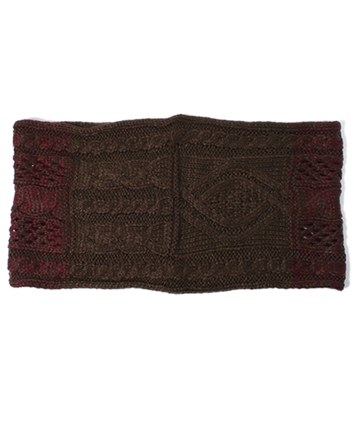 CIAOPANIC（チャオパニック）の「【Ciaopanic】　MIX編みスヌード（ストール/ショール・レディース・ブラック/グレー/レッド/ブラウン・FREE）」の6枚目の写真