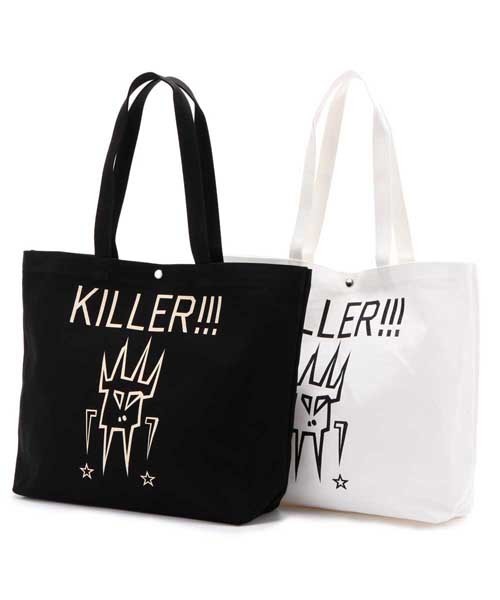 WACKO MARIA（ワコマリア）の「WACKO MARIA×PORTER 13AW PRINT TOTE BAG BASIC（ROCKET DEVIL MISSILE）（トートバッグ・メンズ・ホワイト/ブラック・ONE SIZE）」の12枚目の写真