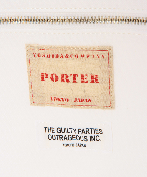 WACKO MARIA（ワコマリア）の「WACKO MARIA×PORTER 13AW PRINT TOTE BAG BASIC（ROCKET DEVIL MISSILE）（トートバッグ・メンズ・ホワイト/ブラック・ONE SIZE）」の5枚目の写真