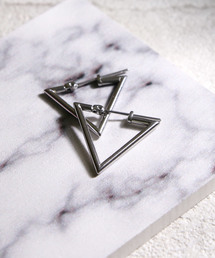 【YArKA/ヤーカ】stainless series triangle pierce/ステンレス トライアングルピアス