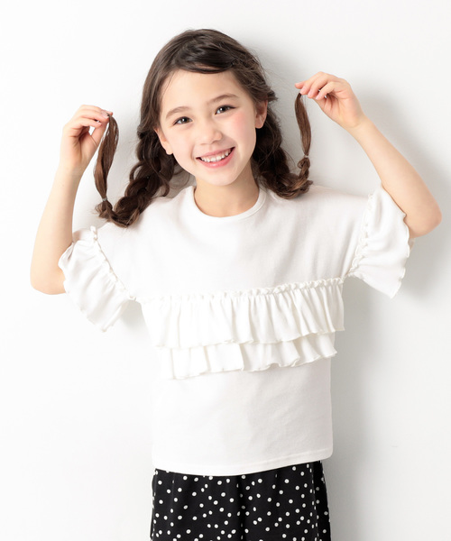 devirock(デビロック)の「ガールズデザインTシャツ(Tシャツ/カットソー・キッズ・レッド/ピンク系その他/ブラック/杢グレー/ホワイト系その他2/ブルー系その他4/グリーン系その他/パープル系その他/ブルー系その他5/ホワイト系その他3/イエロー系その他/ブルー系その他3/ホワイト系その他/ピンク系その他2/パープル系その他2/ブルー系その他2/パープル系その他3/ブルー系その他・130cm/120cm/140cm/110cm/80cm/150cm/90cm/100cm/160cm)」の4枚目の写真