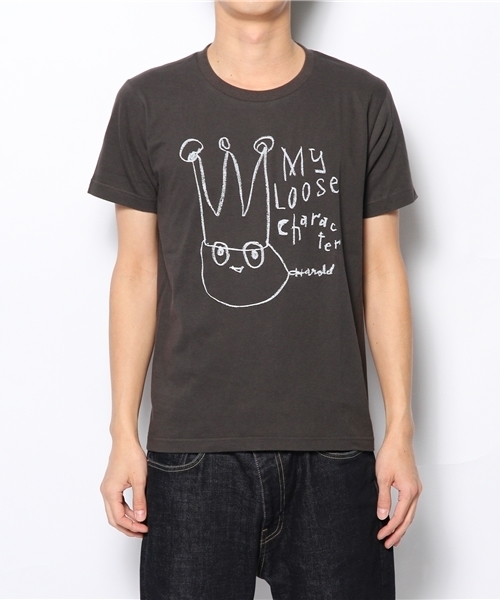 TOKYO CULTUART by BEAMS（トウキョウカルチャートバイビームス）の「安齋肇 / My Loose Character T-shirts（Tシャツ/カットソー・メンズ・チャコールグレー/ネイビー・SMALL/LARGE/X-LARGE/MEDIUM）」の2枚目の写真