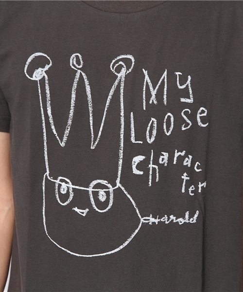 TOKYO CULTUART by BEAMS（トウキョウカルチャートバイビームス）の「安齋肇 / My Loose Character T-shirts（Tシャツ/カットソー・メンズ・チャコールグレー/ネイビー・SMALL/LARGE/X-LARGE/MEDIUM）」の7枚目の写真