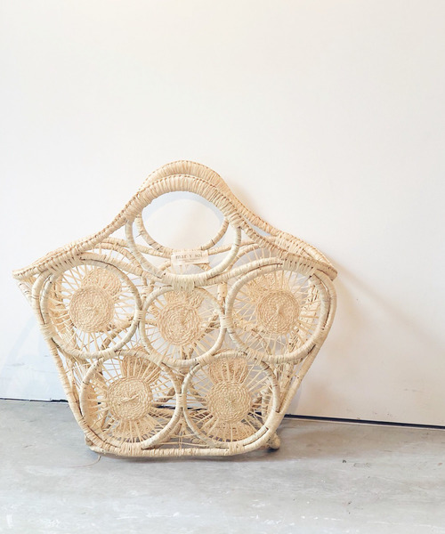 Banner Barrett（バナーバレット）の「かごバッグ（かごバッグ・レディース・ベージュ/ピンク/ブルー・FREE）」の2枚目の写真