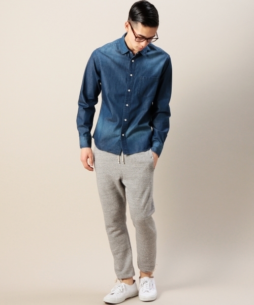 BEAUTY&YOUTH UNITED ARROWS（ビューティーアンドユースユナイテッドアローズ）の「BY ∴ 6オンス デニム レギュラーカラー シャツ◆（シャツ/ブラウス・メンズ・ライトブルー/ロイヤルブルー・LARGE/X-SMALL/X-LARGE/MEDIUM/SMALL）」の19枚目の写真