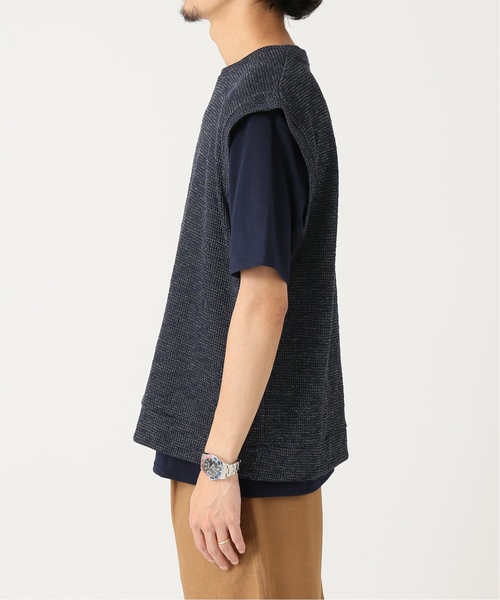 JOURNAL STANDARD（ジャーナルスタンダード）の「【CVC】カットソー×ベスト　#（Tシャツ/カットソー・メンズ・キナリ/ブラック/ネイビー・MEDIUM/LARGE）」の8枚目の写真