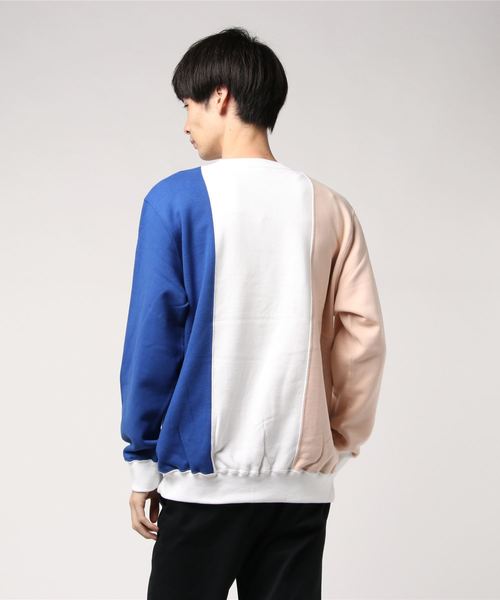 FTC（エフティーシー）の「COLOR BLOCKED CREW NECK（スウェット・メンズ・ホワイト/ブラック・SMALL/MEDIUM/LARGE/X-LARGE）」の4枚目の写真