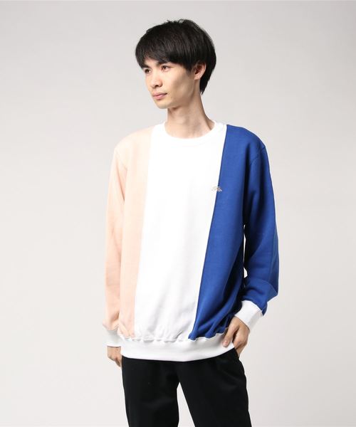 FTC（エフティーシー）の「COLOR BLOCKED CREW NECK（スウェット・メンズ・ホワイト/ブラック・SMALL/MEDIUM/LARGE/X-LARGE）」の5枚目の写真