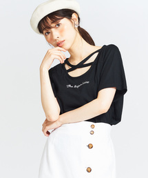 WEGO/クロス刺繍ロゴTシャツ