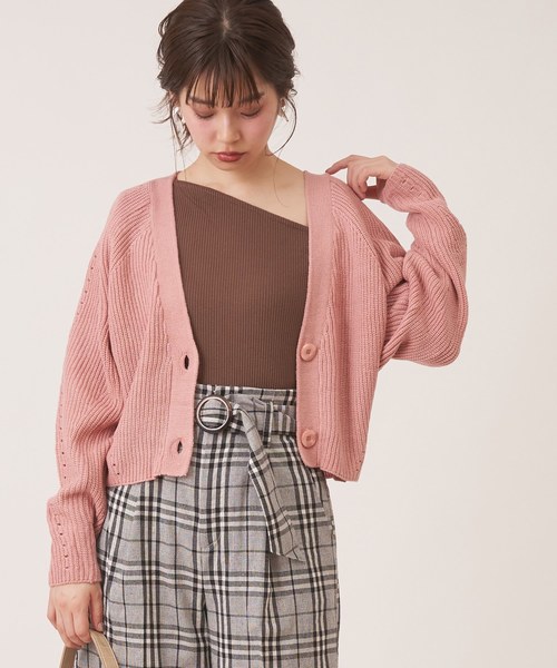 natural couture(ナチュラルクチュール)の「スカーフ付きテレコワンショルT(Tシャツ/カットソー・レディース・オフホワイト/ブラック/ブラウン・FREE)」の5枚目の写真