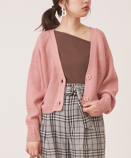 natural couture(ナチュラルクチュール)の「スカーフ付きテレコワンショルT(Tシャツ/カットソー・レディース・オフホワイト/ブラック/ブラウン・FREE)」の14枚目の写真