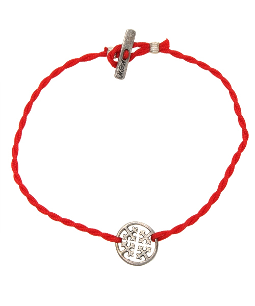 CUSTOM CULTURE（カスタムカルチャー）の「シルバー×ナイロンコード　ブレスレット（クロス）（ブレスレット・メンズ・イエロー/レッド/ブラック/グリーン・00）」の4枚目の写真