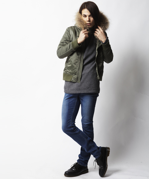 STUDIOUS（ステュディオス）の「ナイロンツイルN-2B（ミリタリージャケット・メンズ・ブラック/オリーブ・0/1/2）」の18枚目の写真