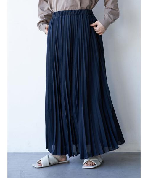 AMERICAN HOLIC(アメリカンホリック)の「フレアプリーツスカート(スカート・レディース・ライトグレー/ネイビー/その他/マルチ/ラベンダー/チェック/ブラック系その他5・MEDIUM/LARGE)」の9枚目の写真