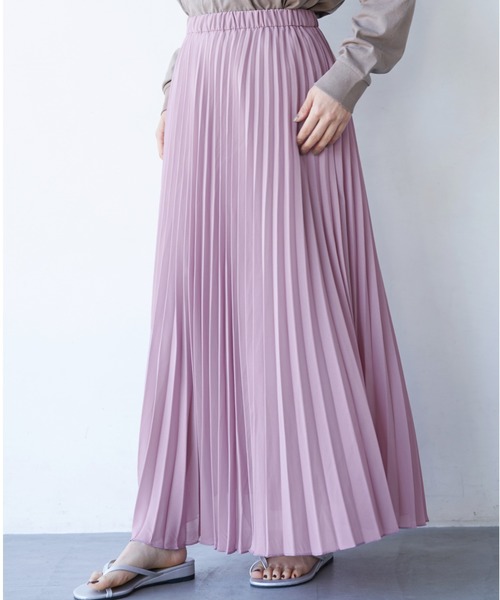 AMERICAN HOLIC(アメリカンホリック)の「フレアプリーツスカート(スカート・レディース・ライトグレー/ネイビー/その他/マルチ/ラベンダー/チェック/ブラック系その他5・MEDIUM/LARGE)」の5枚目の写真