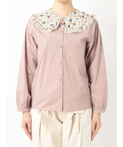 merry jenny（メリージェニー）の「flowerフリルカラーブラウス（シャツ/ブラウス・レディース・ブラック/オフホワイト/ピンク・FREE）」の19枚目の写真