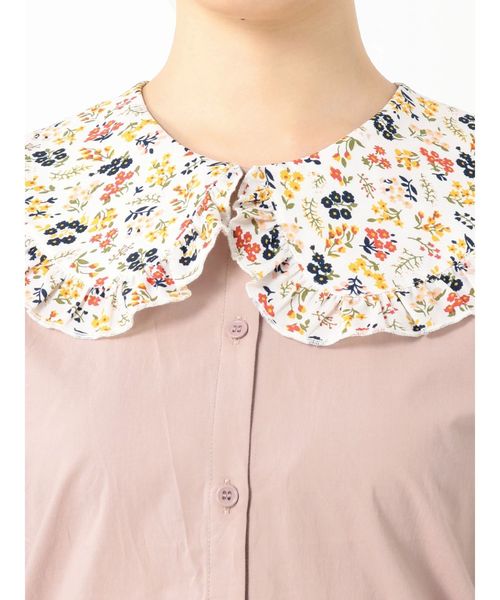 merry jenny（メリージェニー）の「flowerフリルカラーブラウス（シャツ/ブラウス・レディース・ブラック/オフホワイト/ピンク・FREE）」の16枚目の写真