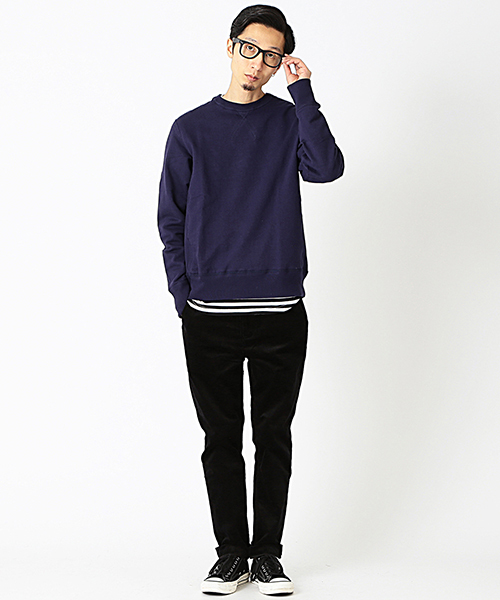 BEAMS T（ビームスティー）の「◎ETHOS / URA スウェット 2（スウェット・メンズ・ネイビー・LARGE/X-LARGE/MEDIUM/SMALL）」の9枚目の写真