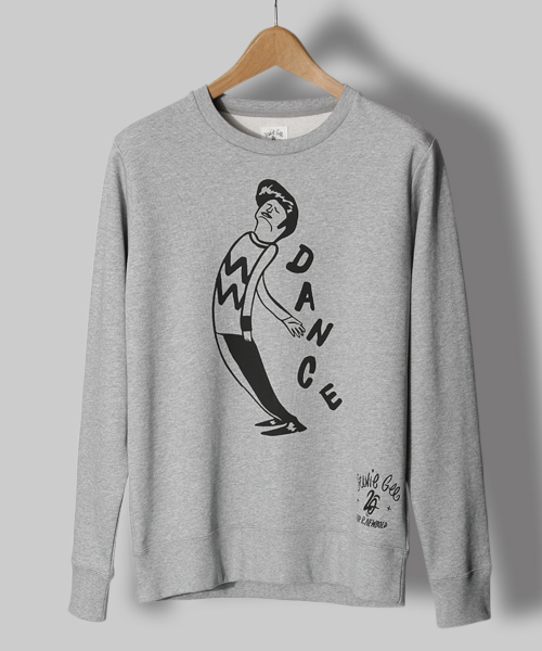 R.NEWBOLD(アールニューボールド)の「R.NEWBOLDxStevie Gee CREW NECK SWEAT /245243(スウェット・メンズ・グレー/グリーン・SMALL/MEDIUM/LARGE/X-LARGE)」の2枚目の写真