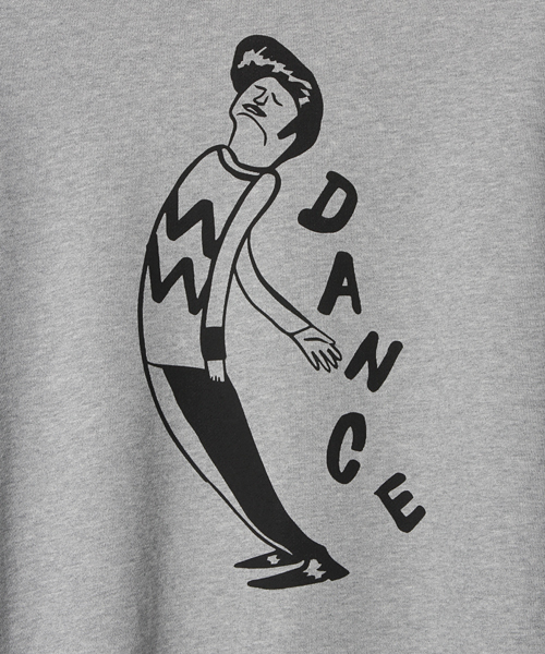 R.NEWBOLD(アールニューボールド)の「R.NEWBOLDxStevie Gee CREW NECK SWEAT /245243(スウェット・メンズ・グレー/グリーン・SMALL/MEDIUM/LARGE/X-LARGE)」の3枚目の写真