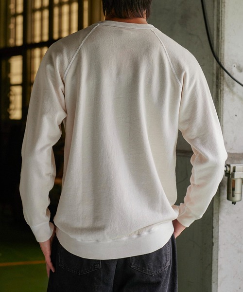 Good On（グッドオン）の「GOOD ON RAGLAN CREW SWEAT (グッドオン ラグラン クルー スウェット)（スウェット・メンズ・ブラック/ネイビー/グレー/ナチュラル・XL/M/S/L）」の22枚目の写真