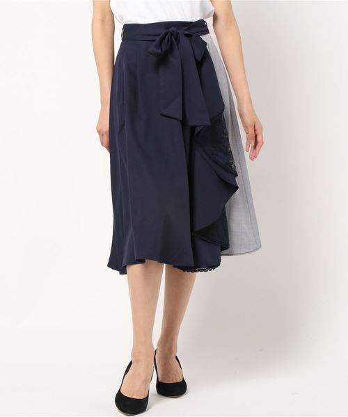 axes femme（アクシーズファム）の「レースフリルスカート（スカート 