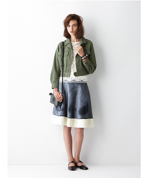 EDIT. FOR LULU(エディットフォールル)の「◆アーミー アイクジャケット(ミリタリージャケット・レディース・カーキ・FREE)」の17枚目の写真