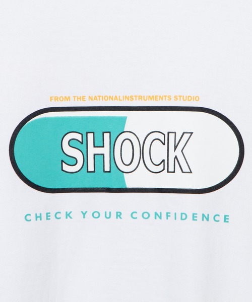 DING（ディング）の「DING/SHOCKロングTシャツ（Tシャツ/カットソー・レディース・ブルー/ブラック/ホワイト・FREE）」の19枚目の写真