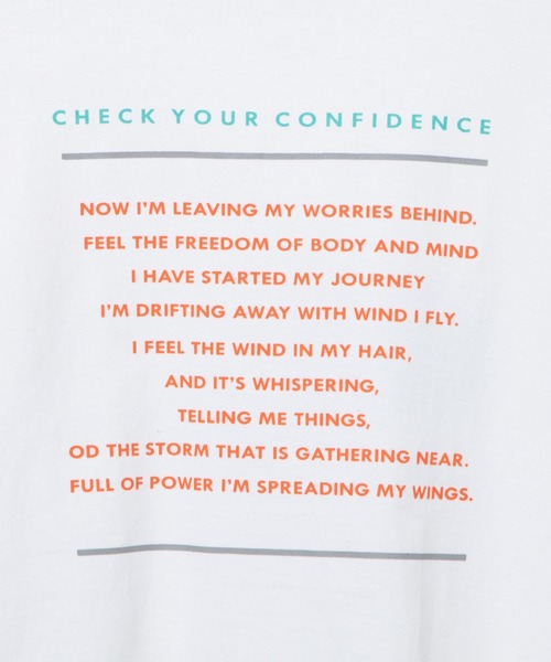 DING（ディング）の「DING/SHOCKロングTシャツ（Tシャツ/カットソー・レディース・ブルー/ブラック/ホワイト・FREE）」の20枚目の写真