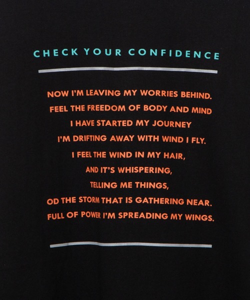 DING（ディング）の「DING/SHOCKロングTシャツ（Tシャツ/カットソー・レディース・ブルー/ブラック/ホワイト・FREE）」の22枚目の写真