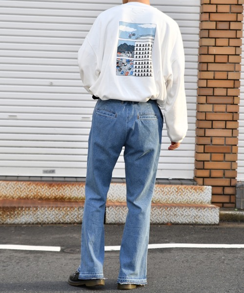 kutir(クティール)の「チャリ裏毛スウェット(スウェット・メンズ・ブラック/ダークグリーン/パープル/オフホワイト・SMALL/MEDIUM/LARGE)」の12枚目の写真