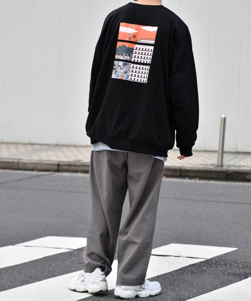 kutir(クティール)の「チャリ裏毛スウェット(スウェット・メンズ・ブラック/ダークグリーン/パープル/オフホワイト・SMALL/MEDIUM/LARGE)」の17枚目の写真