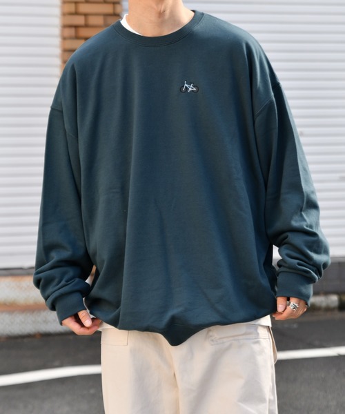 kutir(クティール)の「チャリ裏毛スウェット(スウェット・メンズ・ブラック/ダークグリーン/パープル/オフホワイト・SMALL/MEDIUM/LARGE)」の18枚目の写真