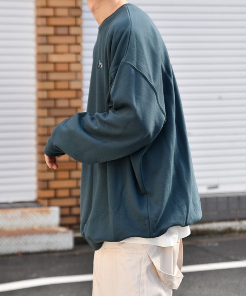 kutir(クティール)の「チャリ裏毛スウェット(スウェット・メンズ・ブラック/ダークグリーン/パープル/オフホワイト・SMALL/MEDIUM/LARGE)」の14枚目の写真