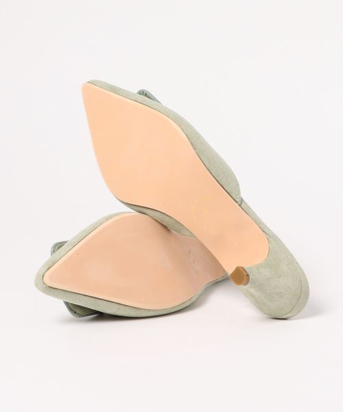 KOBE LETTUCE（コウベレタス）の「スクエアモチーフポインテッドトゥミュールサンダル（サンダル・レディース・ブラック/ホワイト系その他/ベージュ系その他/グリーン系その他/ベビーピンク/チェック・LL/S/M/L）」の11枚目の写真