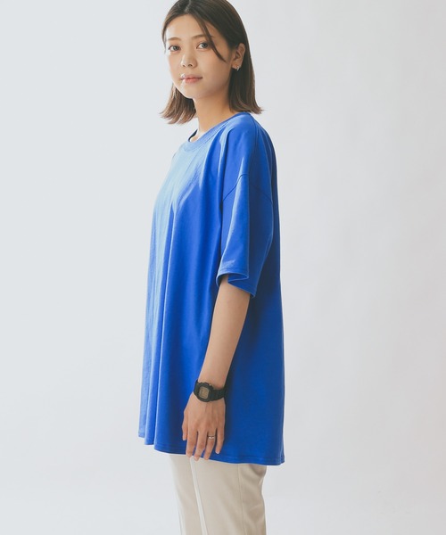 Champion（チャンピオン）の「Champion T525C 6oz S/S スタンダード Tシャツ（Tシャツ/カットソー・メンズ・オートミール/グリーン/オレンジ/ブラック/ホワイト/チャコールグレー/パープル/ネイビー/グレー/ブルー/レッド/マルーン・M/L/S/XL/XXL）」の9枚目の写真