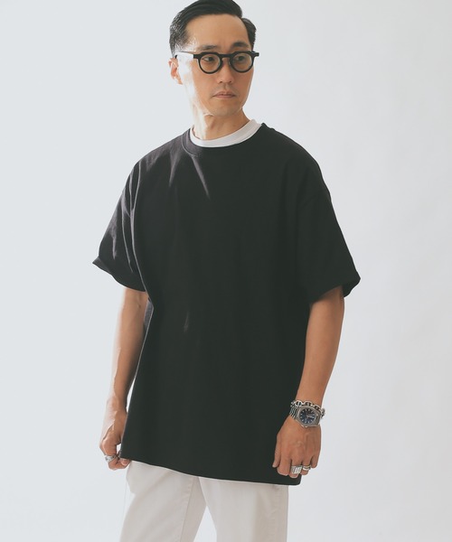 Champion（チャンピオン）の「Champion T525C 6oz S/S スタンダード Tシャツ（Tシャツ/カットソー・メンズ・オートミール/グリーン/オレンジ/ブラック/ホワイト/チャコールグレー/パープル/ネイビー/グレー/ブルー/レッド/マルーン・M/L/S/XL/XXL）」の3枚目の写真