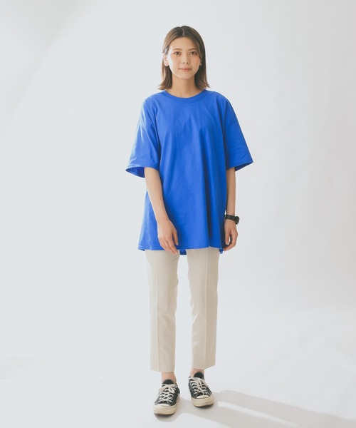 Champion（チャンピオン）の「Champion T525C 6oz S/S スタンダード Tシャツ（Tシャツ/カットソー・メンズ・オートミール/グリーン/オレンジ/ブラック/ホワイト/チャコールグレー/パープル/ネイビー/グレー/ブルー/レッド/マルーン・M/L/S/XL/XXL）」の13枚目の写真