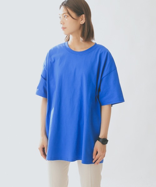 Champion（チャンピオン）の「Champion T525C 6oz S/S スタンダード Tシャツ（Tシャツ/カットソー・メンズ・オートミール/グリーン/オレンジ/ブラック/ホワイト/チャコールグレー/パープル/ネイビー/グレー/ブルー/レッド/マルーン・M/L/S/XL/XXL）」の15枚目の写真