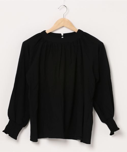 Culture Medium（カルチャーミディアム）の「楊柳ガーゼ ギャザーブラウス（シャツ/ブラウス・レディース・ホワイト/ミント/ベージュ/ブラック・FREE）」の3枚目の写真